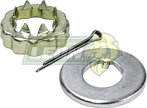 KIT TUERCA (1) R.D. NISSAN PK-UP D21 85-02, D22 97-02, NP300 10-14, CABSTAR 92-14, FRONTIER 00-04, URVAN 86-01 18x1.0 mm “MEDIO KIT” (3 pzas.)