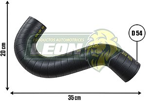 MANGUERA INTERCOOLER VW AMAROK L4 2.0L 11-17 (SALIDA) Ø: 55 mm, L: 150x350 mm, LONGITUD: 49 mm