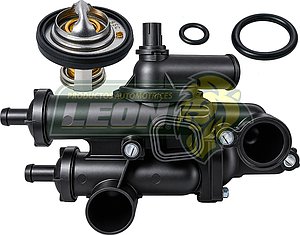 TOMA AGUA CHRYSLER 200 2.4L 11-14, SEBRING 2.4L 08-10, DODGE AVENGER 2.4L 08-14, CALIBER 1.8L 07-09, CALIBER 2.0L 08-12, CALIBER 2.4L 08-12, JOURNEY 2.4L 09-20, JEEP COMPASS 2.0L 07-15, COMPASS 2.4L 07-17, PATRIOT 2.0L 07-17, PATRIOT 2.4L 07-17 (2 TERMOSTATOS, 1 SENSOR Y LIGAS INCLUIDOS) (100-022) LEON IMPORTACION