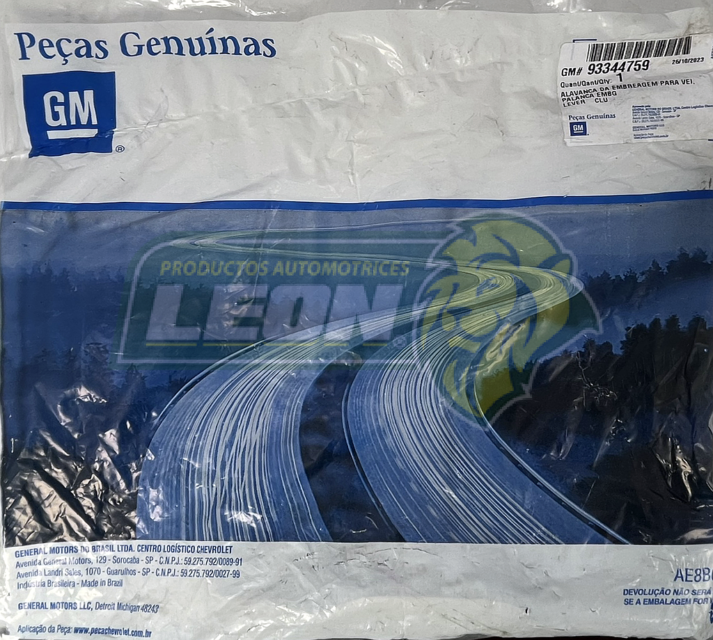 MAROMA CLUTCH G.M. CHEVY 1.6L 04-12, CORSA 03-08, TORNADO 1.8L 04-21 (LEVA CONTROL VELOCIDADES) GM GENUINE PARTS