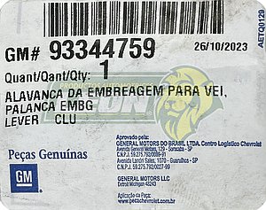 MAROMA CLUTCH G.M. CHEVY 1.6L 04-12, CORSA 03-08, TORNADO 1.8L 04-21 (LEVA CONTROL VELOCIDADES) GM GENUINE PARTS