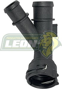 CONECTOR RADIADOR SUPERIOR VW GOLF 1.8L 15-18, GTI 2.0L 15-18, SPORTWAGEN 1.8L 15-19, AUDI A3 1.8L 15-16, A3 2.0L 17-20, A3 QUATTRO 2.0L 15-20, TT QUATTRO 2.0L 16-18 (120-203, 5Q0122291DA, 5Q0122101FR)