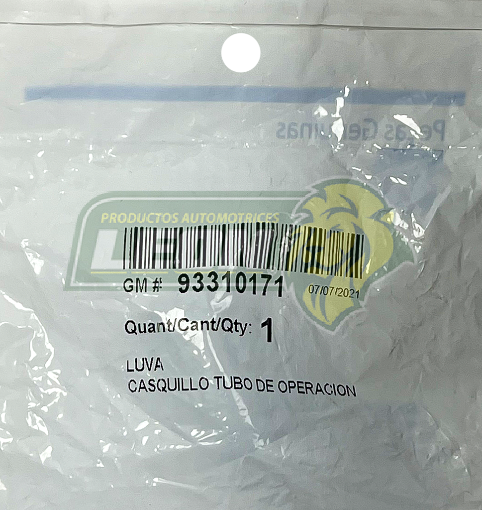 BUJE COLLARIN CLUTCH HIDRAULICA G.M. CORSA 02-10, ASTRA 99-10, VECTRA 97-06, ONIX 1.2L 21-23, ONIX 1.0L 21-23, TRACKER 1.2L 21-22 GENUINE PARTS