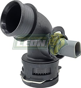CONECTOR RADIADOR INFERIOR VW TOUAREG 3.0L, TDI 10-18, AUDI Q7 3.0L TDI 13-16 PLASTICO c/SENSOR (120-325)
