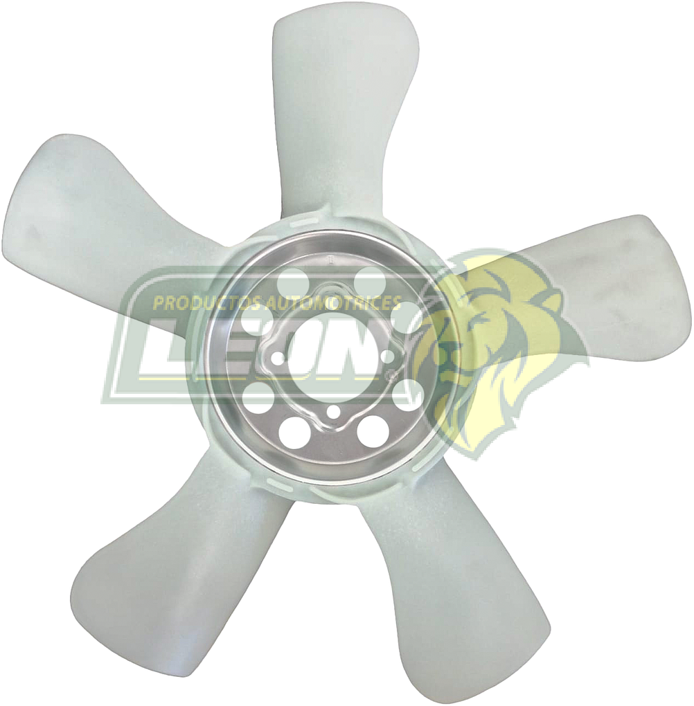 VENTILADOR NAILON DODGE RAM 1500 09-14, RAM 2500 06-10, RAM 3500 2009, 1500, 2500, 3500, 4500, 5500 8C. 4.7L, CHRYSLER ASPEN 09-22 (CENTRO DE METAL) 5 ASPAS ØI: 6.7 cm, ØE: 48 cm