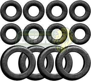 LIGAS INYECTORES VW SEDAN 1600 F.I., COMBI 1800, GOLF Y JETTA A3, DERBY 95-04 (KIT c/12 pzas.)