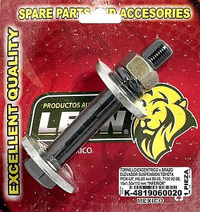 TORNILLO EXCENTRICO o BRAZO ELEVADOR SUSPENSION TOYOTA PK-UP 4x4 85-05, HILUX PK-UP 4x4 99-04, TACOMA T100 89-05 16x1.50x110 mm “INFERIOR”