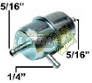 FILTRO GASOLINA CHRYSLER MAGNUM K 4 Cil 2.2L 83-88, LeBARON V8 8.9L 79-82, PHANTOM 4 Cil. 2.5L 87-94