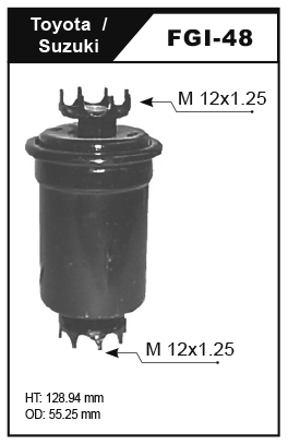 FILTRO GASOLINA TOYOTA AUTOS Y CAMIONETAS 79-90