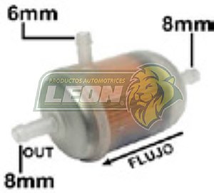 FILTRO GASOLINA CHRYSLER “K” VARIOS PLASTICO
