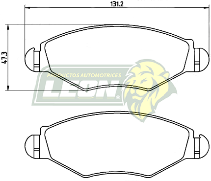 BALATA F.D. R.D. PEUGEOT 206, 306 97-06 AUSTERO, RENAULT KANGOO 03-05