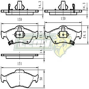 BALATA F.D. R.D. HONDA FIT 04-08