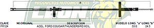 CHICOTE ACEL. FORD COUGAR, THUNDERBIRD 6C. 85