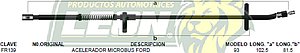 CHICOTE ACEL. MICROBUS FORD 93