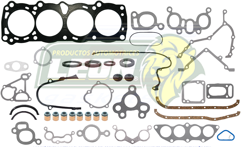 JUNTA MOTOR NISSAN TSURU 1500, 1600c.c. BOTOR E 84-94 (1 ARBOL DE LEVAS) (JGO.)