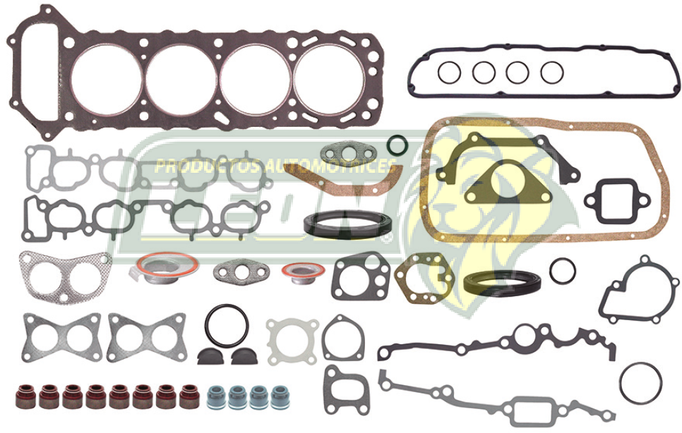 JUNTA MOTOR NISSAN 4 Cil. 2.4L, K24E, KA24E, KA24S (MEXICO CARB. & FI 12V) ICHI-VAN, PK-UP, ESTAQUITAS, KING CAB 89-03 (JGO.)