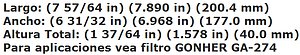 FILTRO AIRE FORD TOPAZ, GHIA, TEMPO, MUSTANG 2.3L F.I.