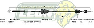 CHICOTE ACEL. CAPRICE 78-83