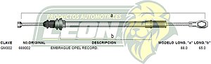 CHICOTE EMBR. OPEL RECORD