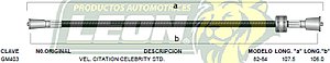 CHICOTE VELOC. CAMIONETA CHEYENNE AUT. 79-83