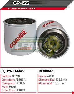 FILTRO GASOLINA FORD E INTERNATIONAL CAMION 6.9L 83-88