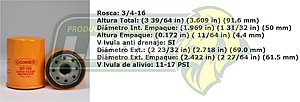 FILTRO ACEITE NISSAN LUCINO GSR SR20DE 97-99, TOYOTA 88-93, DAIHATSU 88, GEO 90-92 IMPORT.// SERVICIO PESADO TOYOTA MONTACARGAS, NEW HOLLAND, FORD TRACTOR,