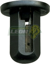 GRAPA PLASTICA PORTAPLACA MUELA FORD NEGRA T/O