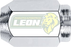 TUERCA CROMADA PLACACERO NISSAN CORTA 12x1.25 mm LL. 19 mm