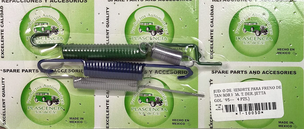 JUEGO RESORTE R.T. R VW GOLF, JETTA 1995Æ (JR1004)