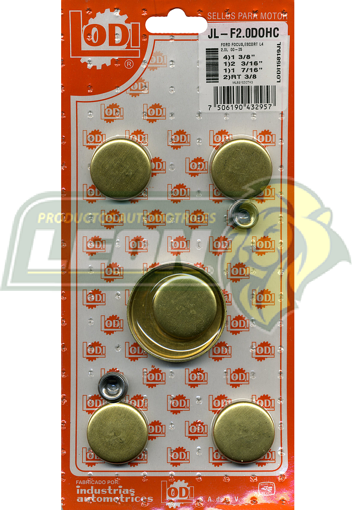 JUEGO SELLO MONOBLOCK FOCUS, ESCORT 2.0L 00-05, CONTOUR, MYSTIQUE 2.0L 95-00
