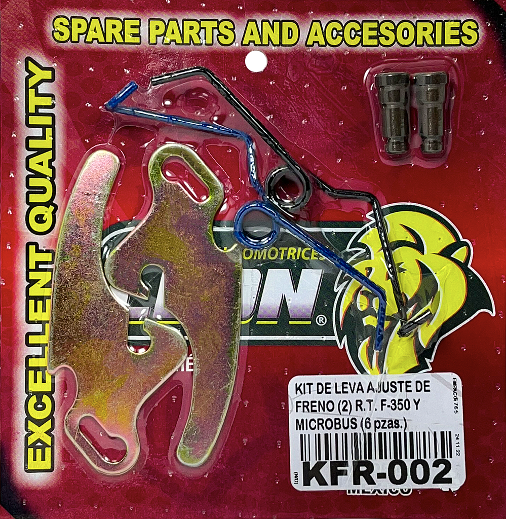 KIT DE LEVA AJUSTE DE FRENO (2) R.T. FORD F350, MICROBUS (6 pzas.)
