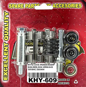 KIT F.D. (1) R.D. HYUNDAI ACCENT 94-05, EXCEL 89-94, VERNA 04-06, GETZ 02-11, SCOUPE 89-96 7376 D497, 7293 D404 KC609