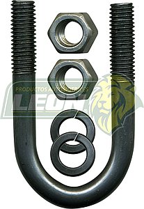 KIT DE ABRAZADERA LARGA PARA SUSPENSION C/RONDANAS DE PRESION Y TUERCAS LIVIANAS DE 9/16 STD.