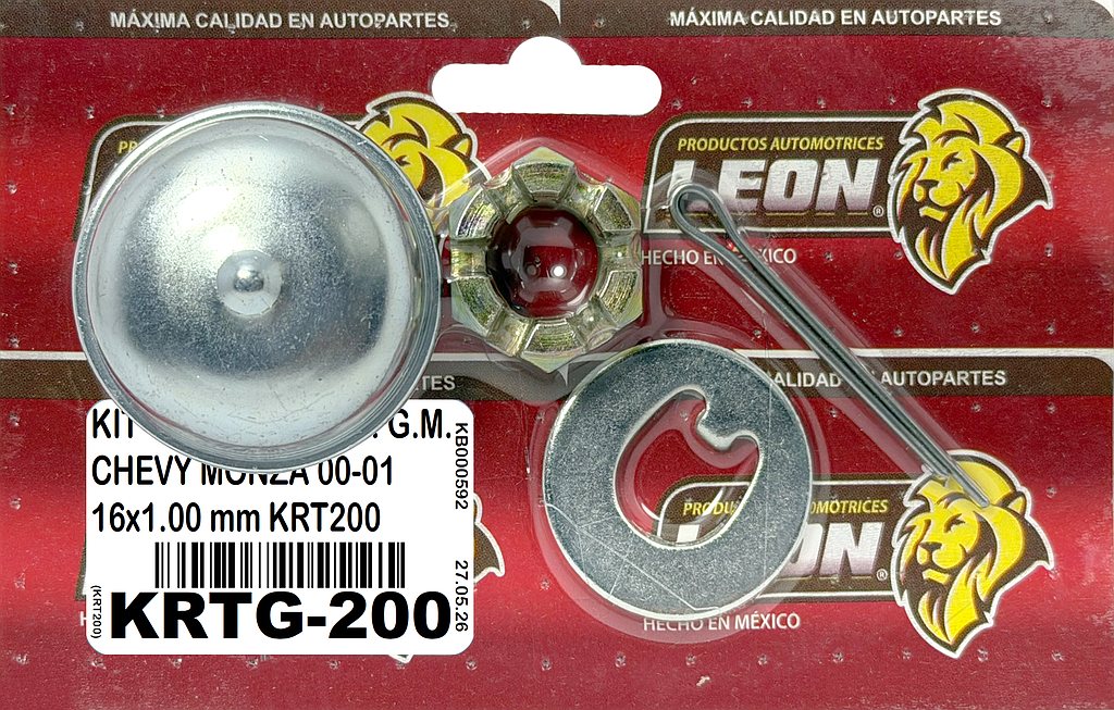 KIT TUERCA (1) R.T. G.M. CHEVY MONZA 00-01 16x1.00 mm KRT200