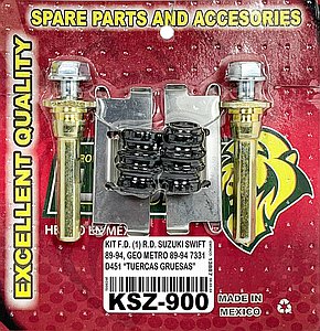KIT F.D. (1) R.D. SUZUKI SWIFT 89-94, GEO METRO 89-94 7331 D451 “TUERCAS GRUESAS”