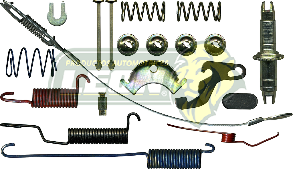 KIT FRENO TAMBOR (L) DODGE DAKOTA 03-04, DURANGO 98-02 2182T 734 KT107L