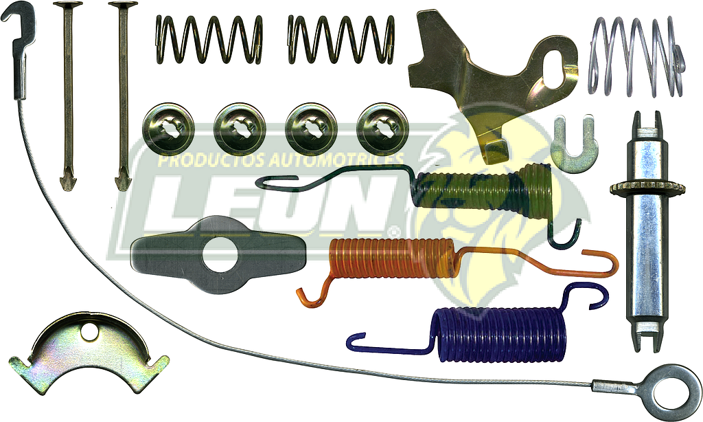 KIT FRENO TAMBOR (L) FORD GALAXIE 500 73-80, F100 76-86, F150 76-86, ECONOLINE 91-96, E150 73-90, DODGE MONACO 76-77, PK-UP D100 73-90, D150 73-90 2081TT 264, 2141AT 582 KT302L
