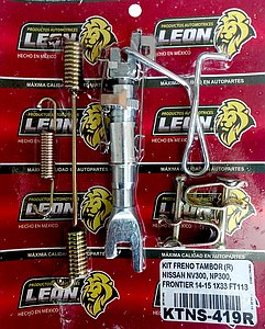 KIT FRENO TAMBOR (R) NISSAN NV300, NP300, FRONTIER 14-16, SENTRA B17 16-17, VERSA 12-18 DODGE NEON 18-19 1689 S1020, 1740 S1094, 1X33 FT113 KT419R