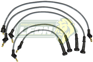 JUEGO CABLE BUJIA NISSAN TSURU III F.I. 8V (TAPA ROJA) “CAP. CORTO” 4 Cil. 1.6L ENC. ELEC. 92-94 (8mm)
