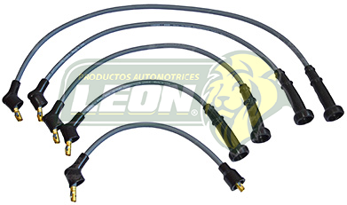 JUEGO CABLE BUJIA NISSAN HIKARI, TSURU I, II, (CAP. ORIG.) Å1992 M.1500, 1600 ENC. CONV. 8mm