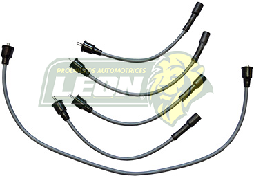 JUEGO CABLE BUJIA DODGE DART, LeBARON, MAGNUM, NEW YORKER, PHANTOM, VOLARE 82-89 4C. 2.2, 2.5L ENC. CONV. Y ELEC. 8mm