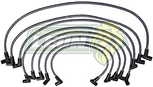 JUEGO CABLE BUJIA G.M. CAPRICE, CHEVY NOVA, IMPALA, MALIBU, MONTECARLO 75-84, SUBURBAN CARB. 87-91, CAMION Y PK-UP 76-91 V8 M.350 ENC. ELEC. 8mm