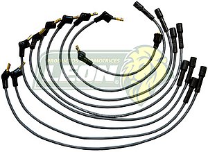 JUEGO CABLE BUJIA FORD F-100, 350, 250, 350 Å1991, FALCON, FAIRMONT, GALAXIE, GRAND MARQUIS, MAVERICK, MUSTANG Å1984 V8 M.289, 302, 351, F-600 Å1991 M.351, 355 ENC. CONV. 7mm