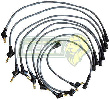 JUEGO CABLE BUJIA FORD F-100, 350, 250, 350 Å1991, FALCON, FAIRMONT, GALAXIE, GRAND MARQUIS, MAVERICK, MUSTANG Å1984 V8 M.289, 302, 351, F-600 Å1991 M.351, 355 ENC. CONV. 8mm