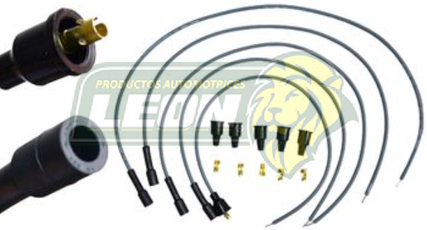 JUEGO CABLE BUJIA UNIVERSAL 4 CILINDROS