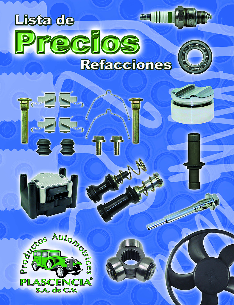 LISTA DE PRECIOS IMPRESA “PAPSA REFACCIONES”