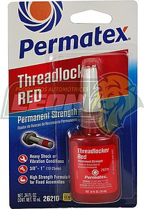 FIJADOR DE ROSCAS (ROJO 262 RESISTENCIA ALTA) 10 ml. (26210)