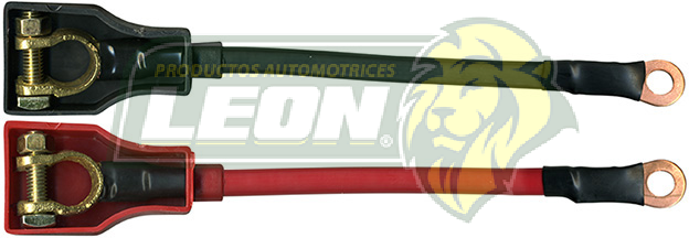 CABLE BATERIA 130 cm CON CAPUCHON (ESPECIFIQUE ROJO ó NEGRO)