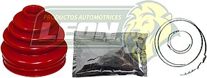 MACHETA UNIVERSAL MEDIANA ELASTOMERO ROJA (CON GRASA Y ABRAZADERA)