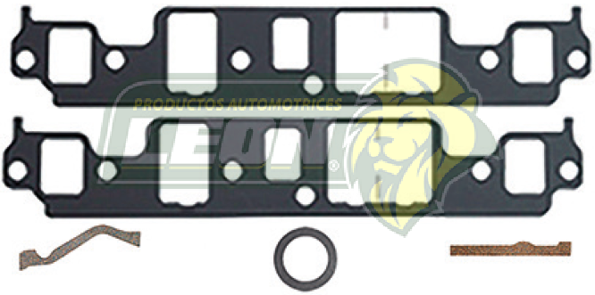 JUNTA MULTIPLE G.M. V6 M.262 4.3L VIN “W”, “Z” ADMISION CMTAS. 92-95 CONT.: 2 PIEZAS, 2 COLILLAS CORCHO